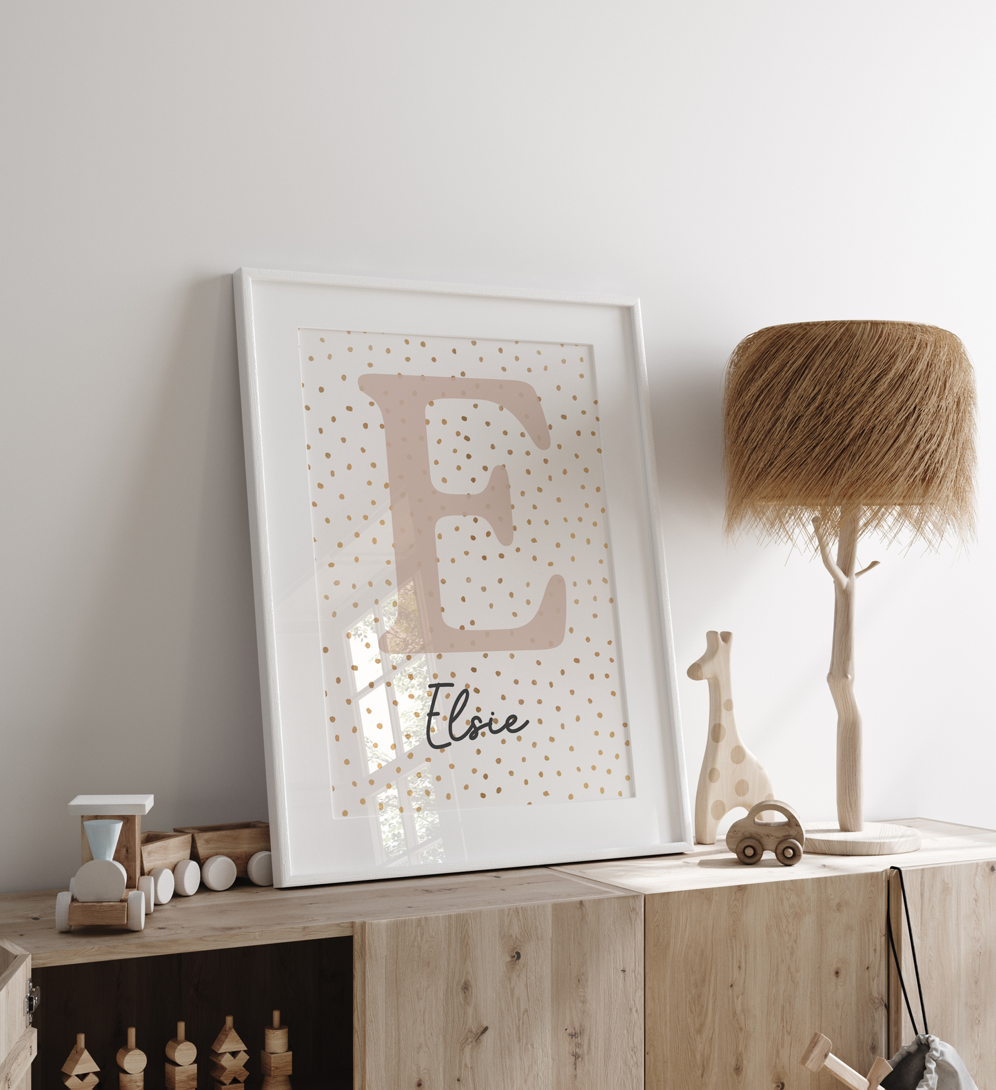 Personalised Nursery Initial Print