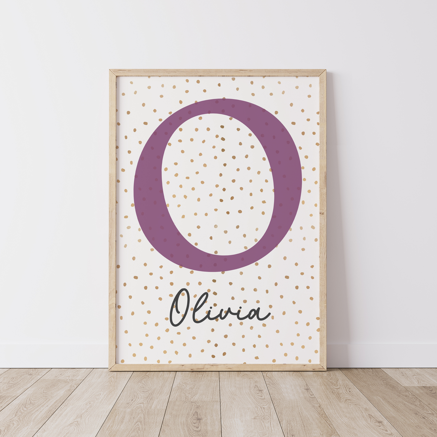 Personalised Nursery Initial Print